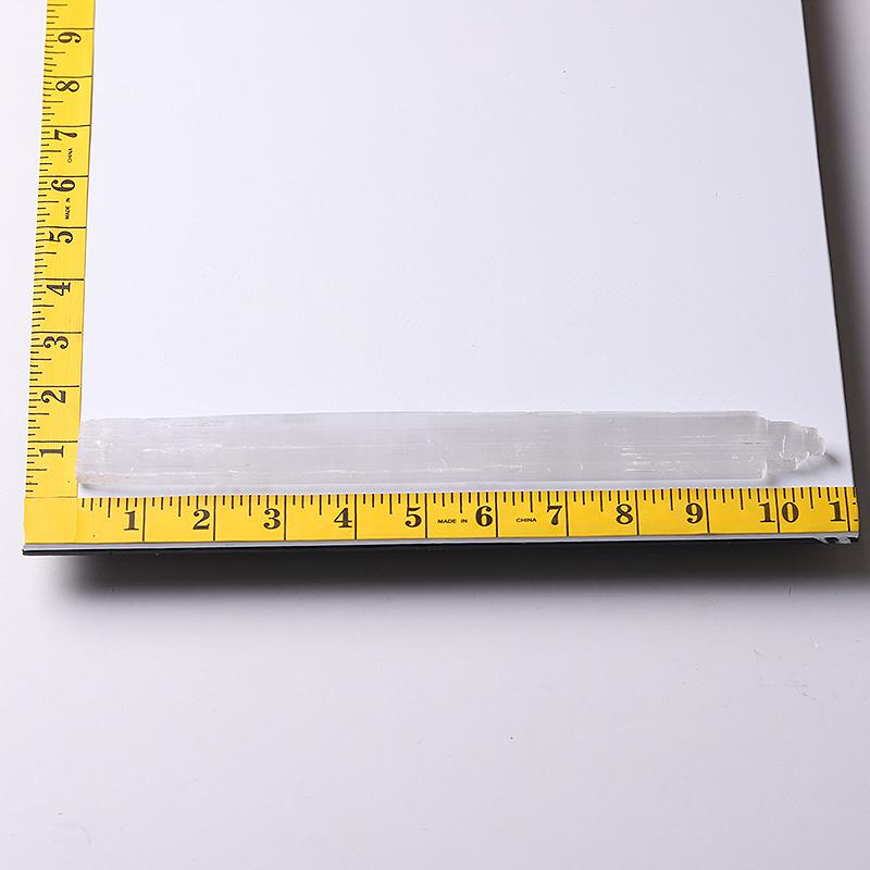 10.5" Drilled Selenite Wand for Hanging Bulk Best Crystal Wholesalers