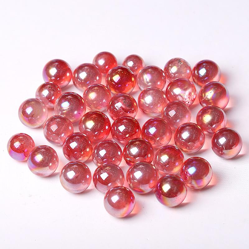 0.5-0.7'' High Quality Red Aura Crystal Spheres Crystal Balls for Healing Best Crystal Wholesalers