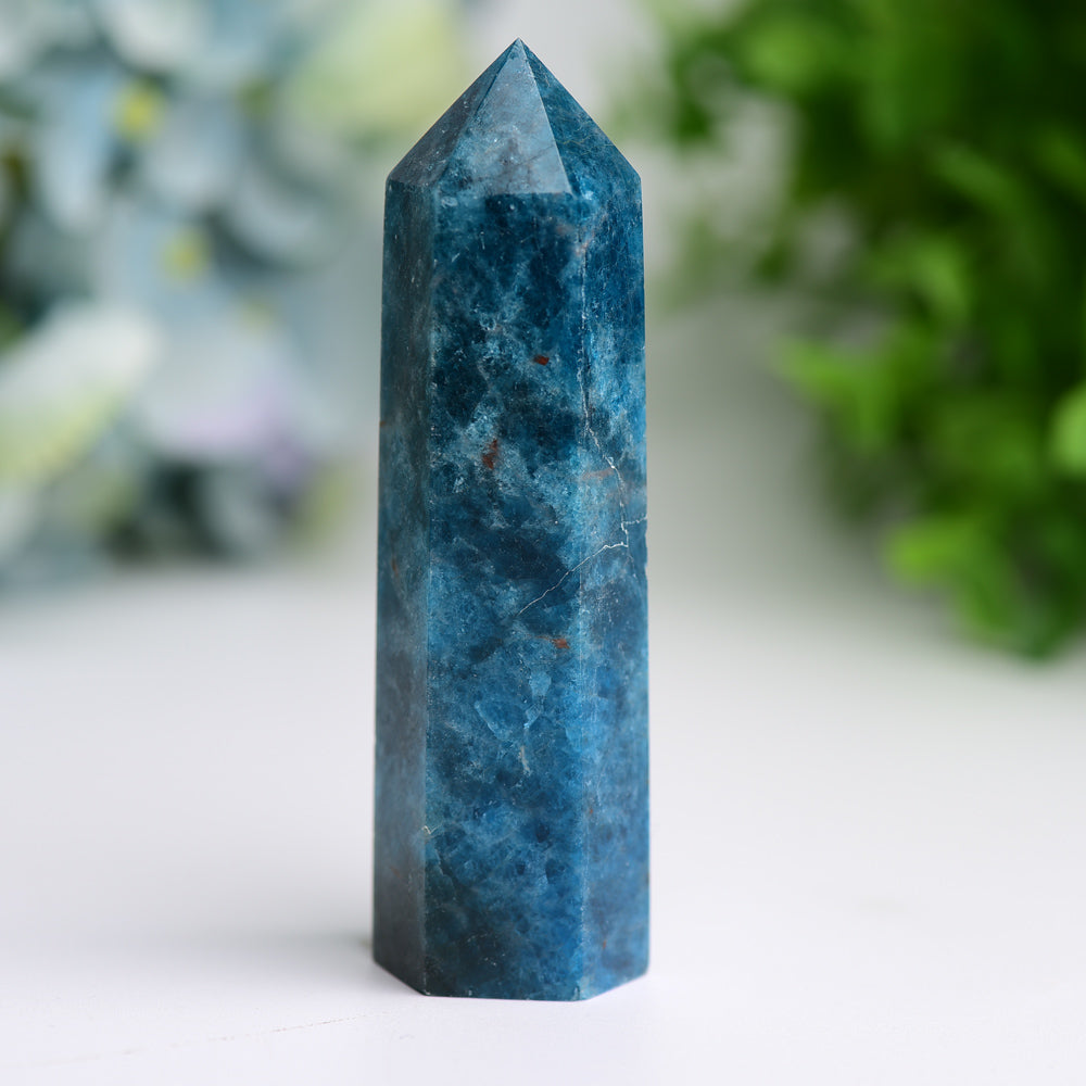 2.5"-4.0" Bule Apatite Crystal Point for Bulk WholesaleBest Crystal Wholesalers