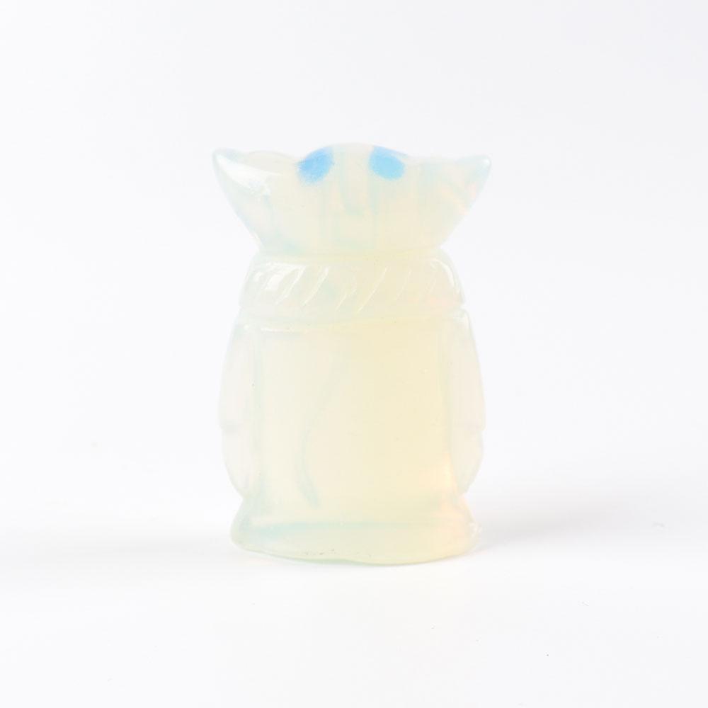 Opalite Crystal Carving Yoda Cartoon Bulk Best Crystal Wholesalers