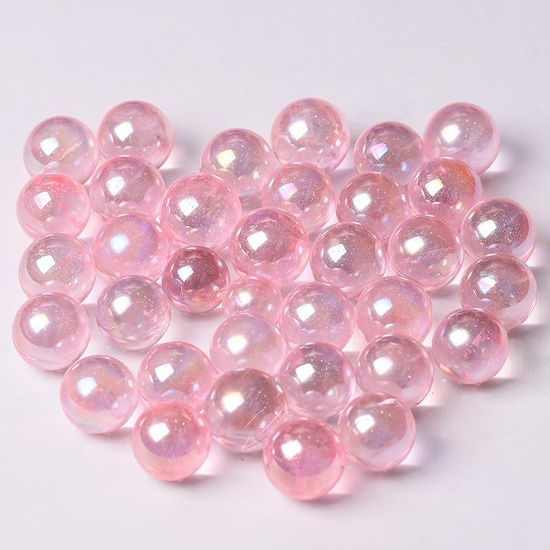 0.5-0.7'' High Quality Pink Aura Crystal Spheres Crystal Balls for Healing Best Crystal Wholesalers