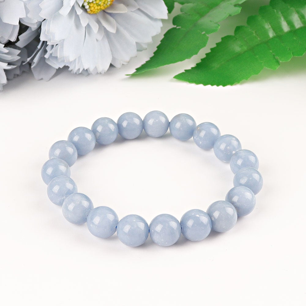 10mm Angelite Crystal Bracelet Best Crystal Wholesalers