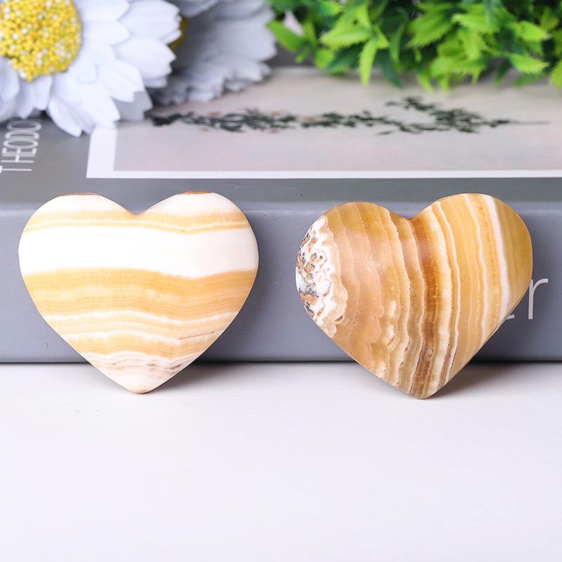 2" Jade Heart Shape Crystal Carvings Best Crystal Wholesalers