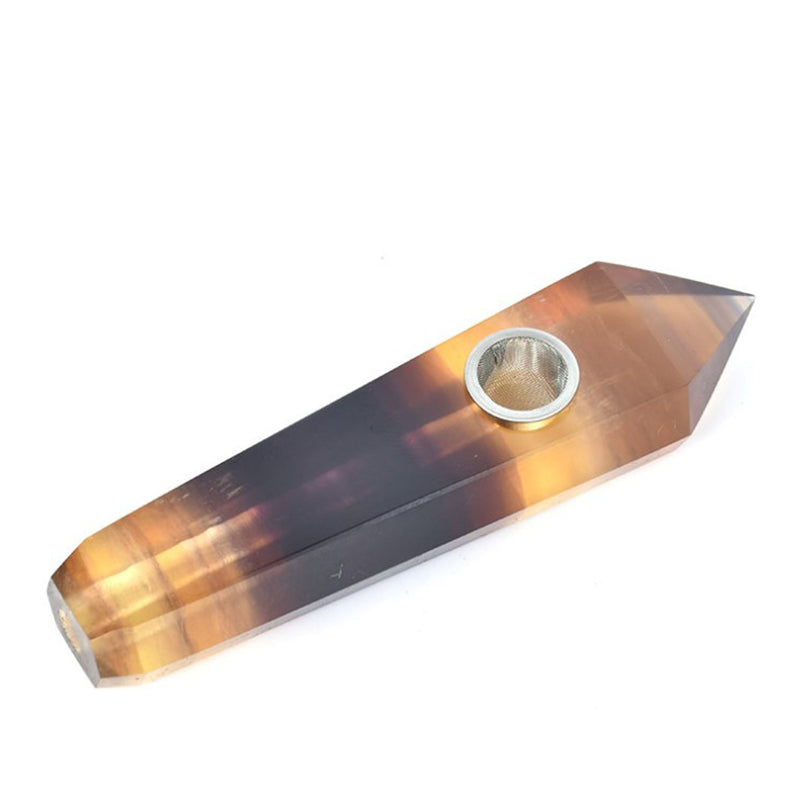 Yellow fluorite Smoking Pipe wholesale support mixed customization