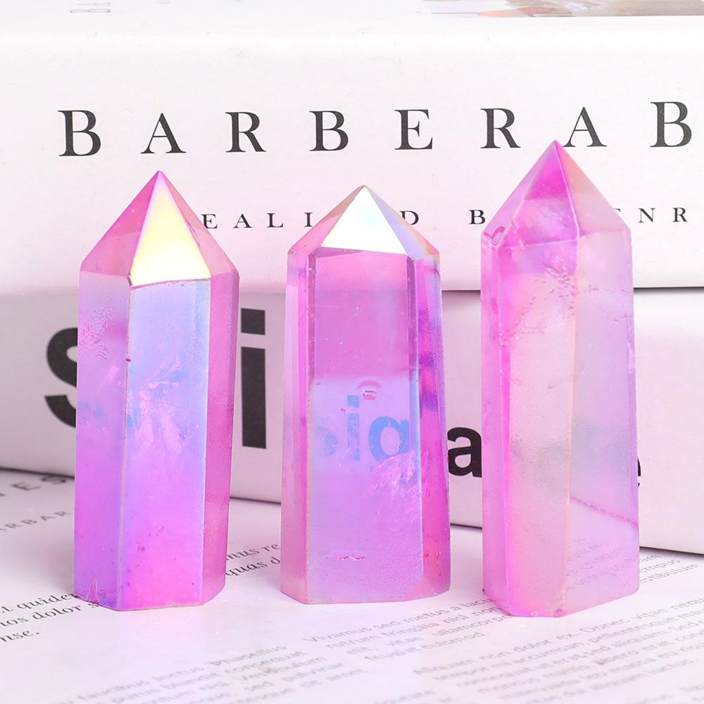 Aura Purple Crystal Towers Points Bulk Best Crystal Wholesalers