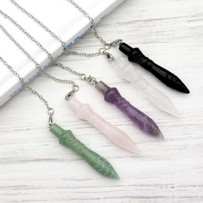 Amethyst Crystal Carving Pendulum Best Crystal Wholesalers