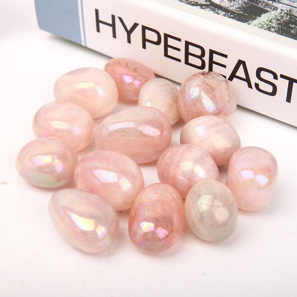 0.1kg Aura Pink Crystal bulk tumbled stone Best Crystal Wholesalers