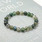 8mm Moss Agate Bracelet Best Crystal Wholesalers