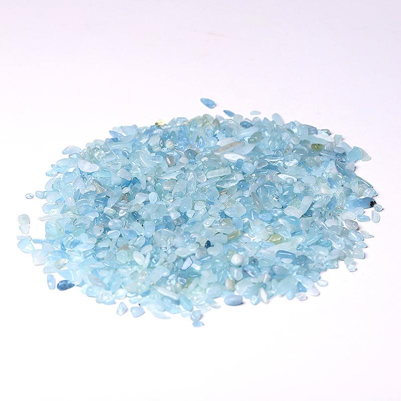 0.1kg 7-9mm Wholesale High Quality Aquamarine Chips Best Crystal Wholesalers