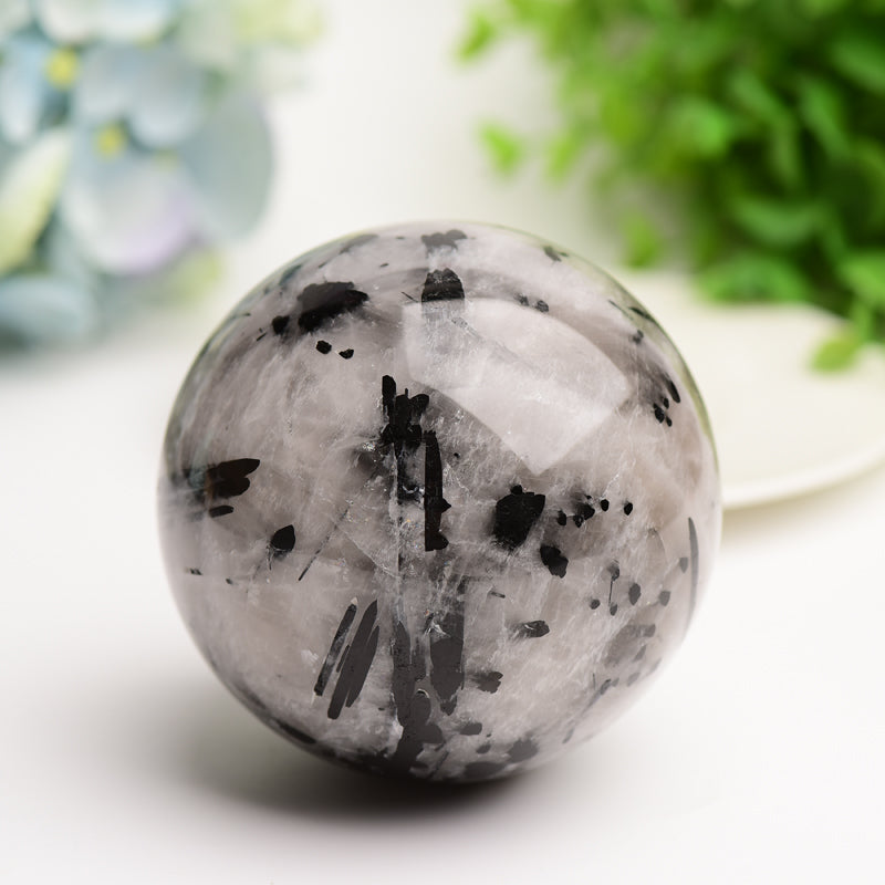 2.5"-4.0" Black Tourmaline Crystal Sphere Bulk Crystal wholesale suppliers