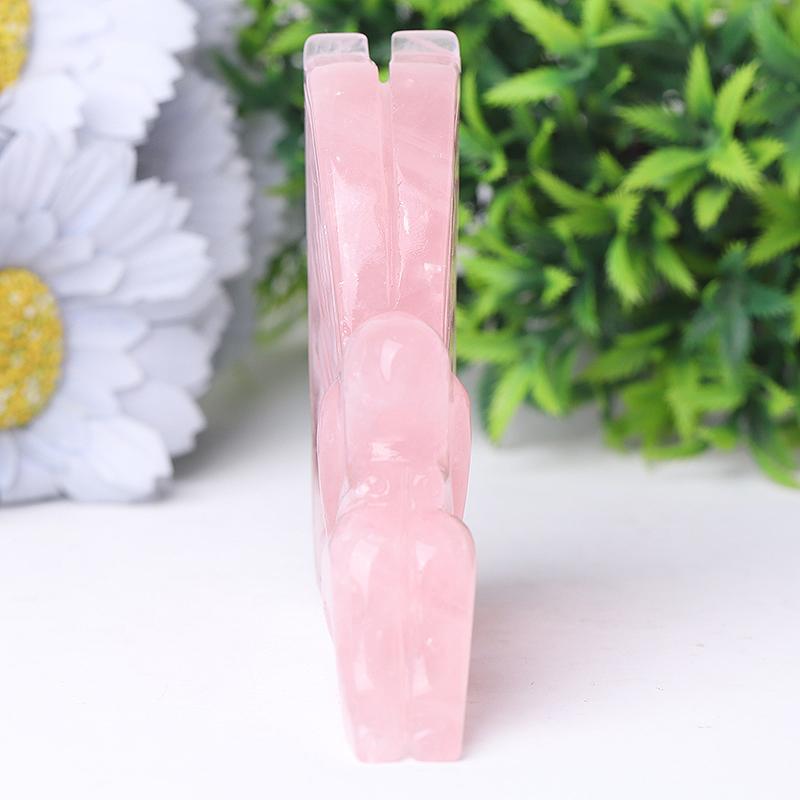 3.3" Rose Quartz Fairy Crystal Carvings Best Crystal Wholesalers