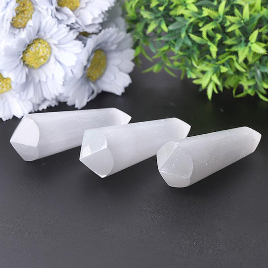 4" Selenite Double Terminated Points Bulk Best Crystal Wholesalers