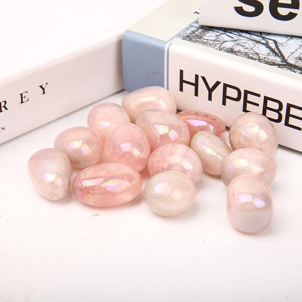 0.1kg Aura Pink Crystal bulk tumbled stone Best Crystal Wholesalers