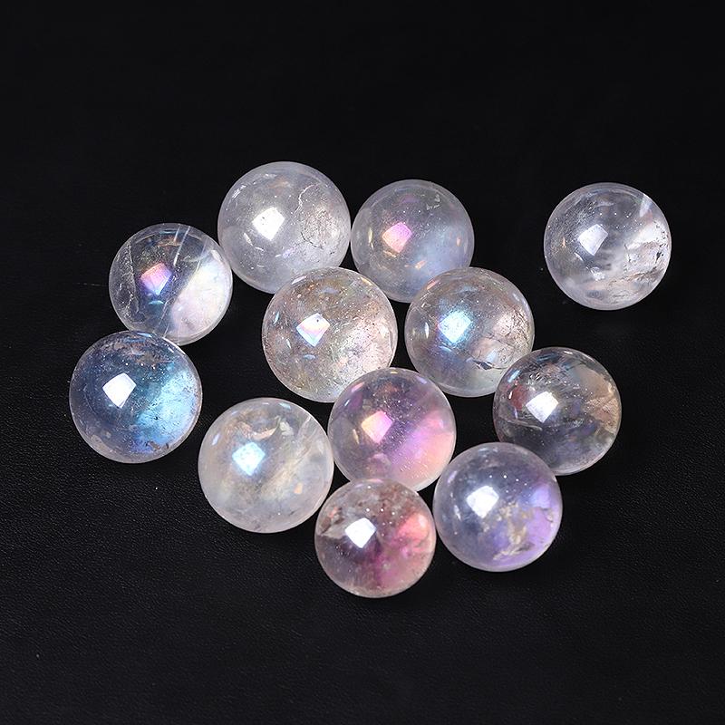 0.25kg Aura Clear Quartz Crystal Sphere Best Crystal Wholesalers