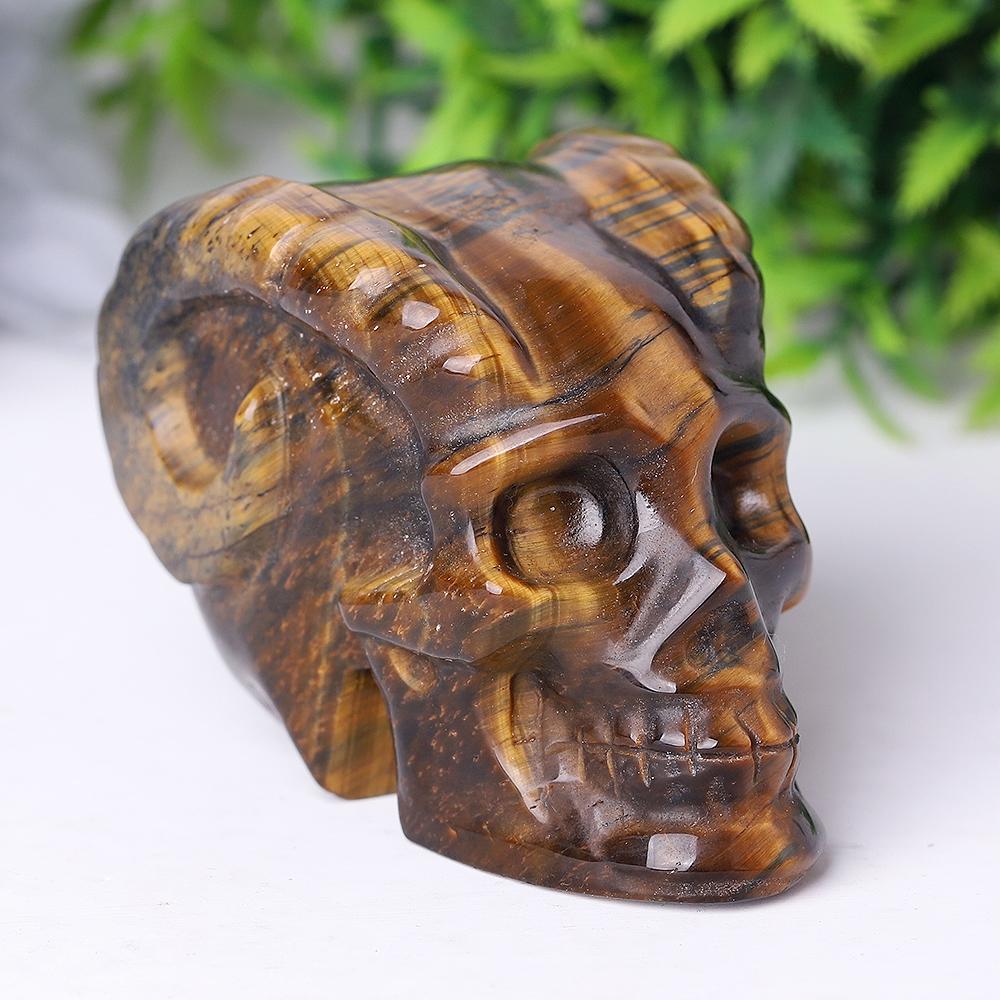 Tiger Eye Crystal Skull Carvings Best Crystal Wholesalers