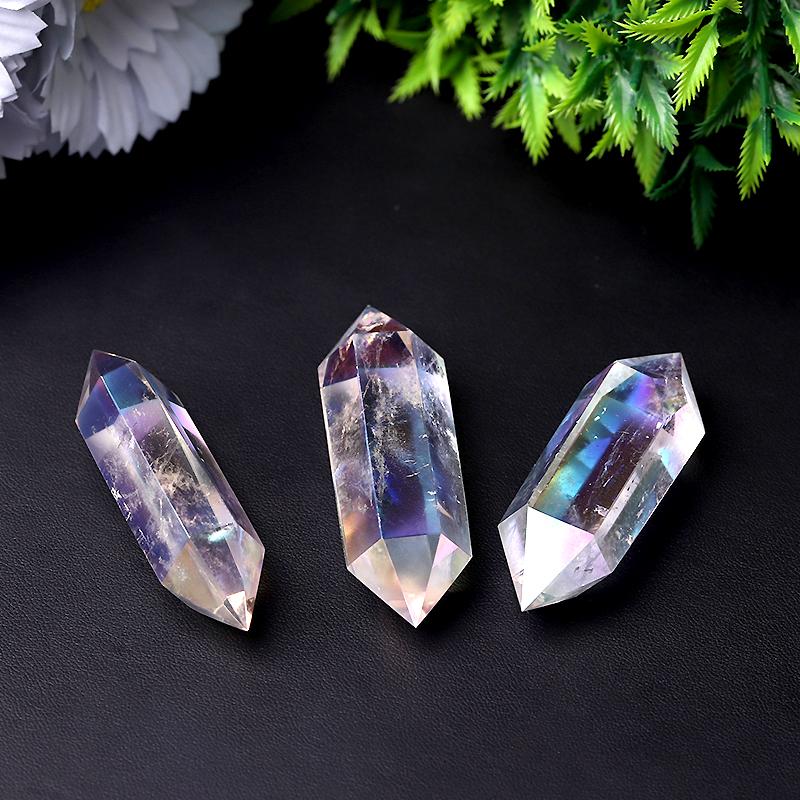 Aura Clear Quartz Double Terminated Towers Points Bulk Best Crystal Wholesalers