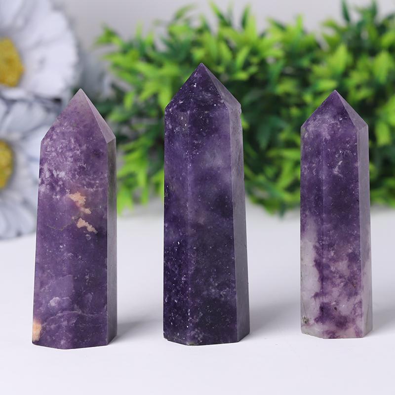 Natural Purple Mica Points Healing Towers Points Bulk Best Crystal Wholesalers