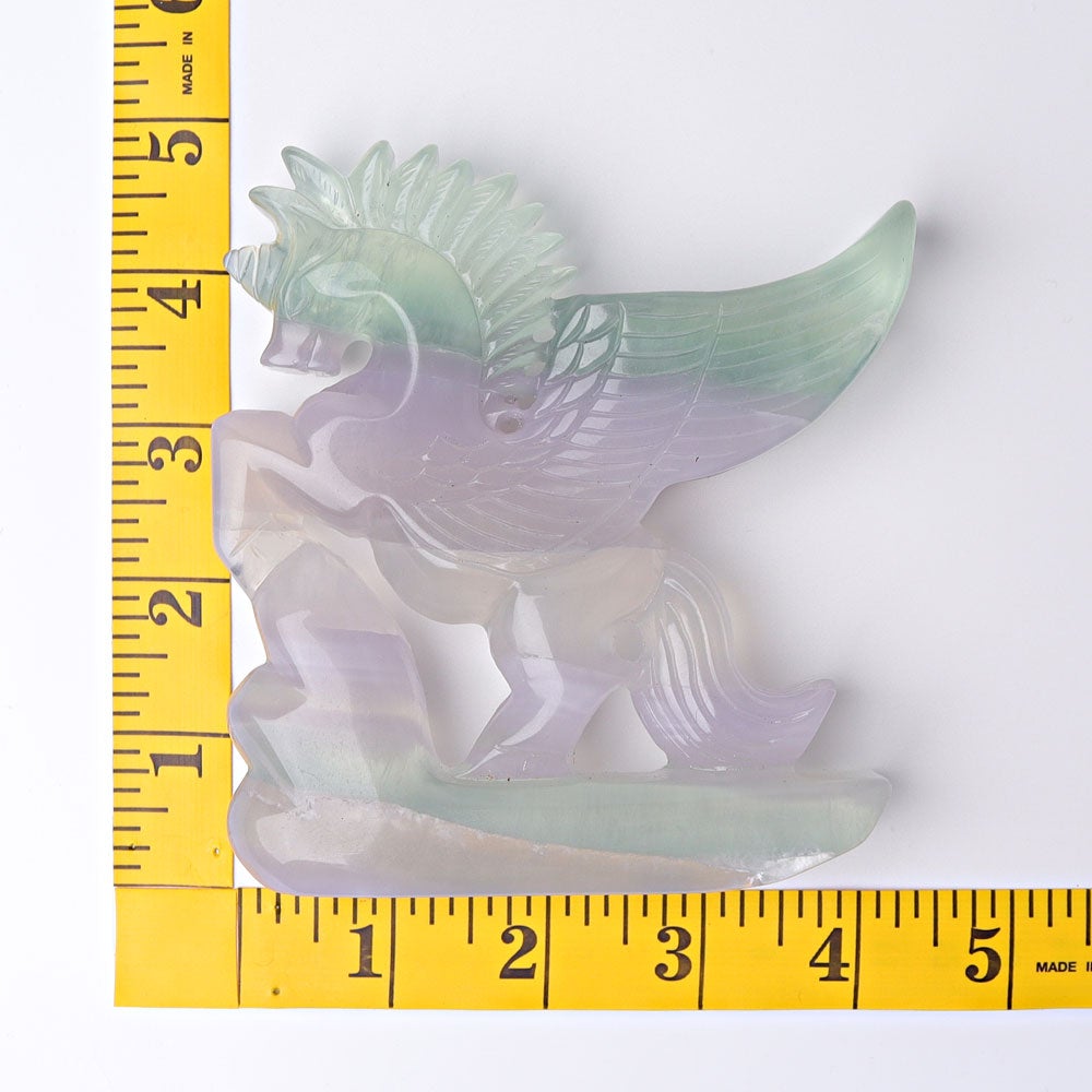 4.5" Fluorite Unicorn Crystal Carvings Animal Bulk Best Crystal Wholesalers