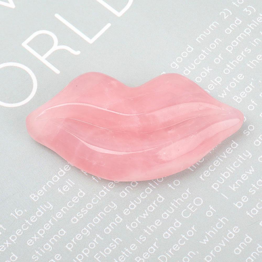 Rose Quartz Lips Shape Crystal Carving Model Bulk Best Crystal Wholesalers