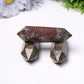 Natural High Quality Dragon Blood Stone DT Towers Points Bulk Double Point Best Crystal Wholesalers