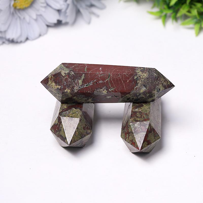 Natural High Quality Dragon Blood Stone DT Towers Points Bulk Double Point Best Crystal Wholesalers