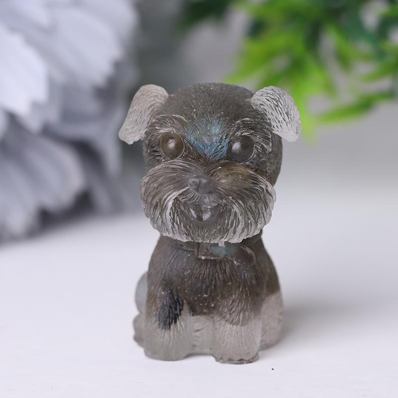 Wholesale Resin Crystal Schnauzer Dog Best Crystal Wholesalers