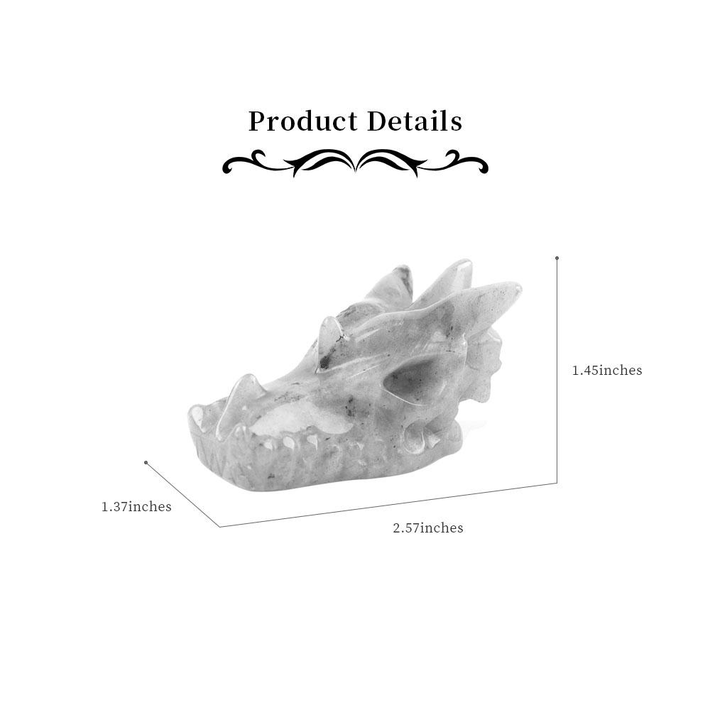 African Blood Stone Dragon Head Carvings