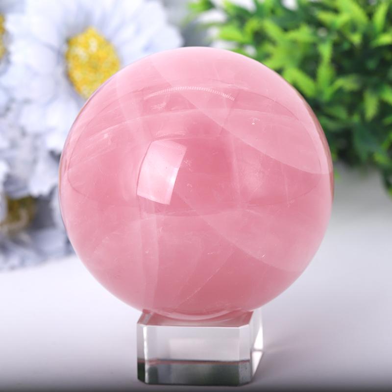 2.0"-4.5" Rose Quartz Sphere Best Crystal Wholesalers