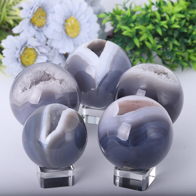 1.0"-4.5" Druzy Agate Sphere Best Crystal Wholesalers