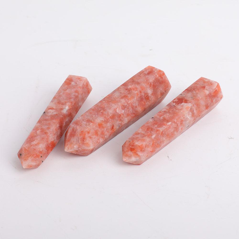 Set of 3 Gold Strawberry Quartz Towers Points Bulk Best Crystal Wholesalers