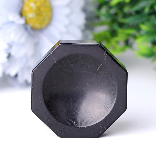 2" Shungite Sphere Holder-Octagon