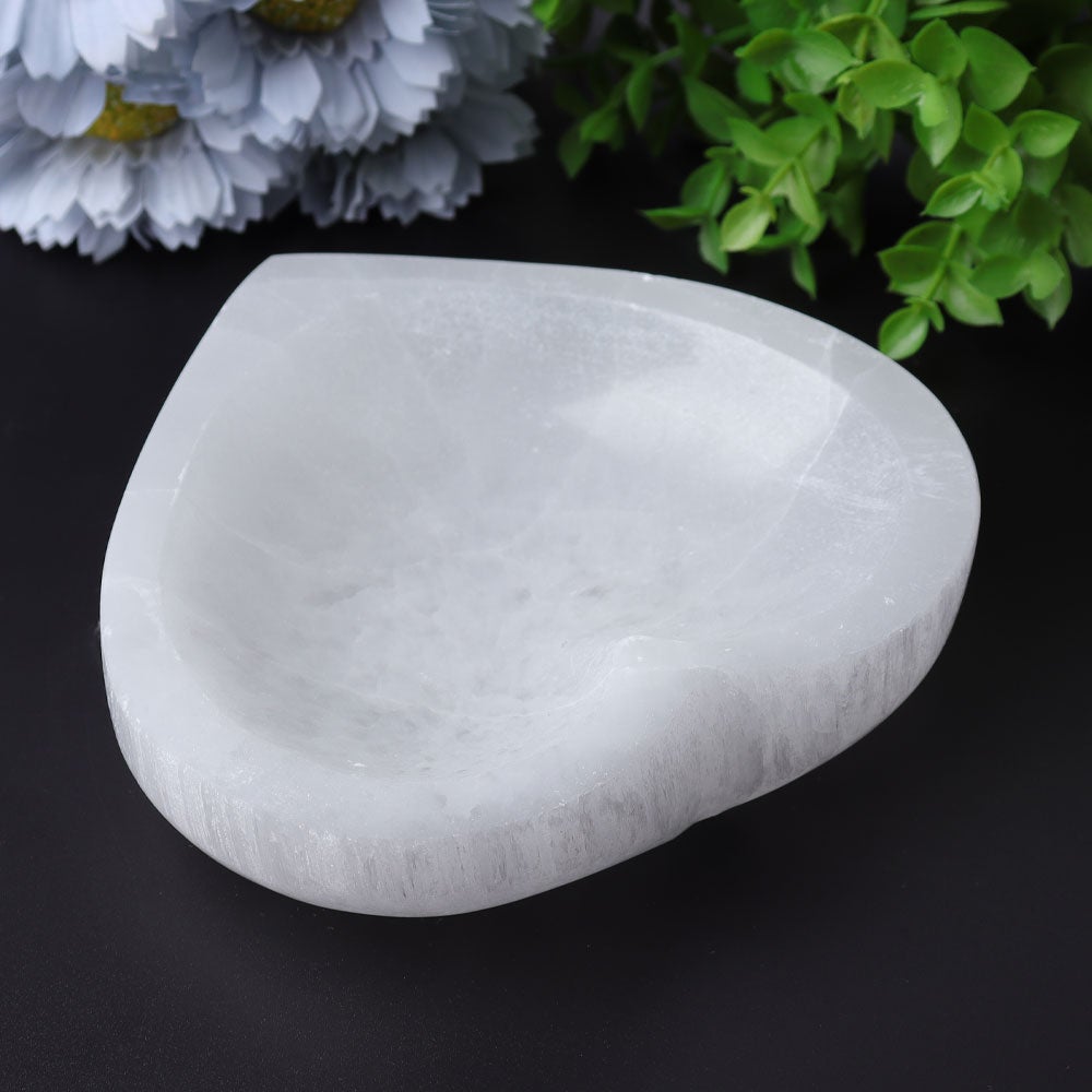 4.5" Selenite Heart Shape Bowl Best Crystal Wholesalers