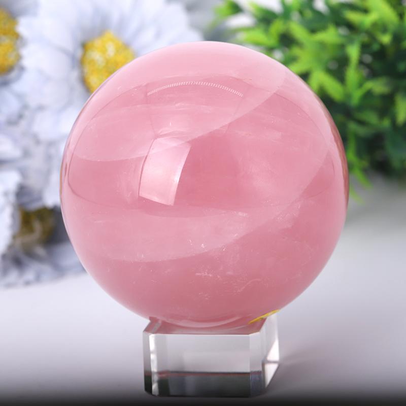 2.0"-4.5" Rose Quartz Sphere Best Crystal Wholesalers