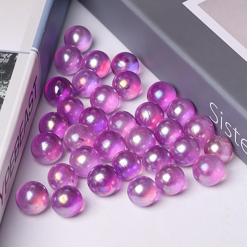 0.5-0.7'' High Quality Purple Aura Crystal Spheres Crystal Balls for Healing Best Crystal Wholesalers