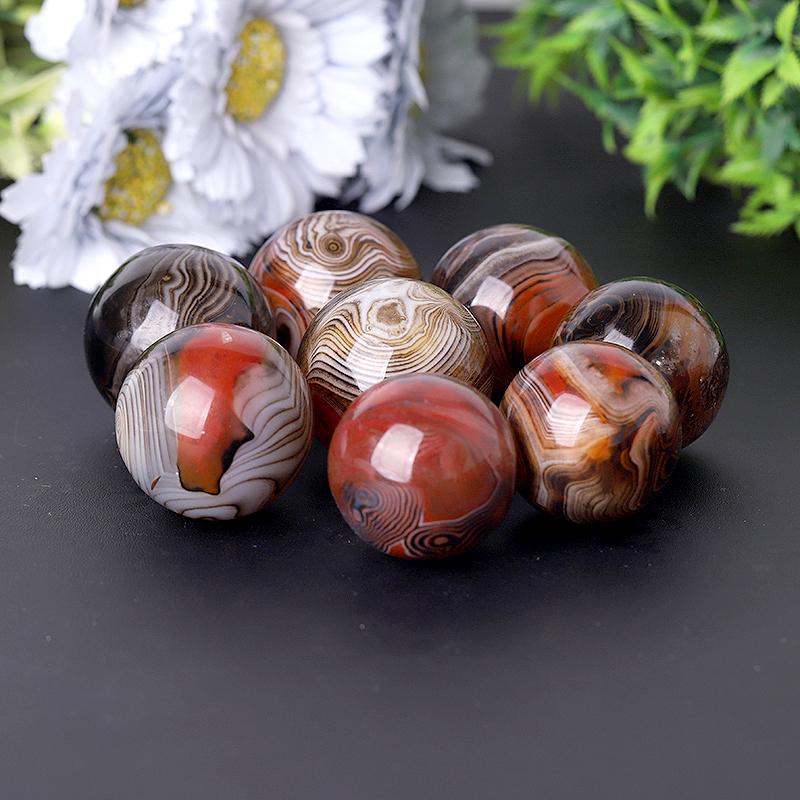 1.0"-1.5" Black Sardonyx Sphere Best Crystal Wholesalers