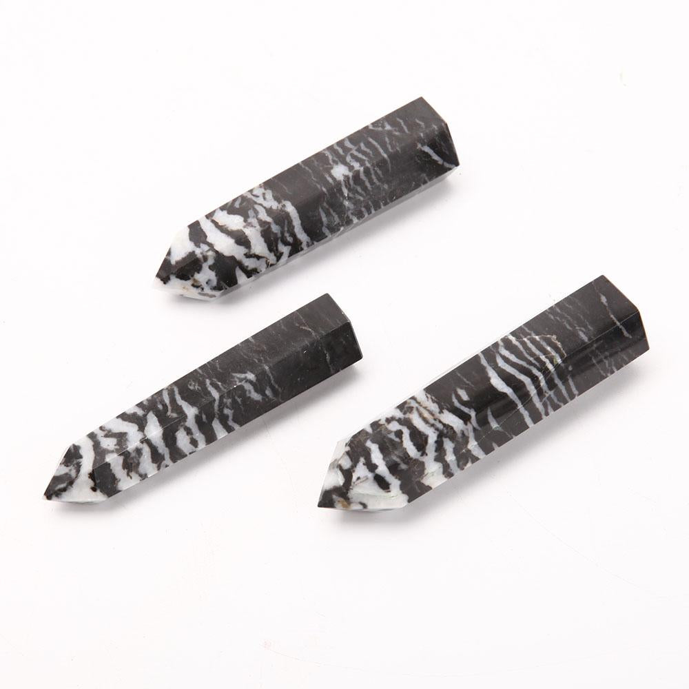 Set of 3 Zebra Jasper Crystal Towers Points Bulk Best Crystal Wholesalers