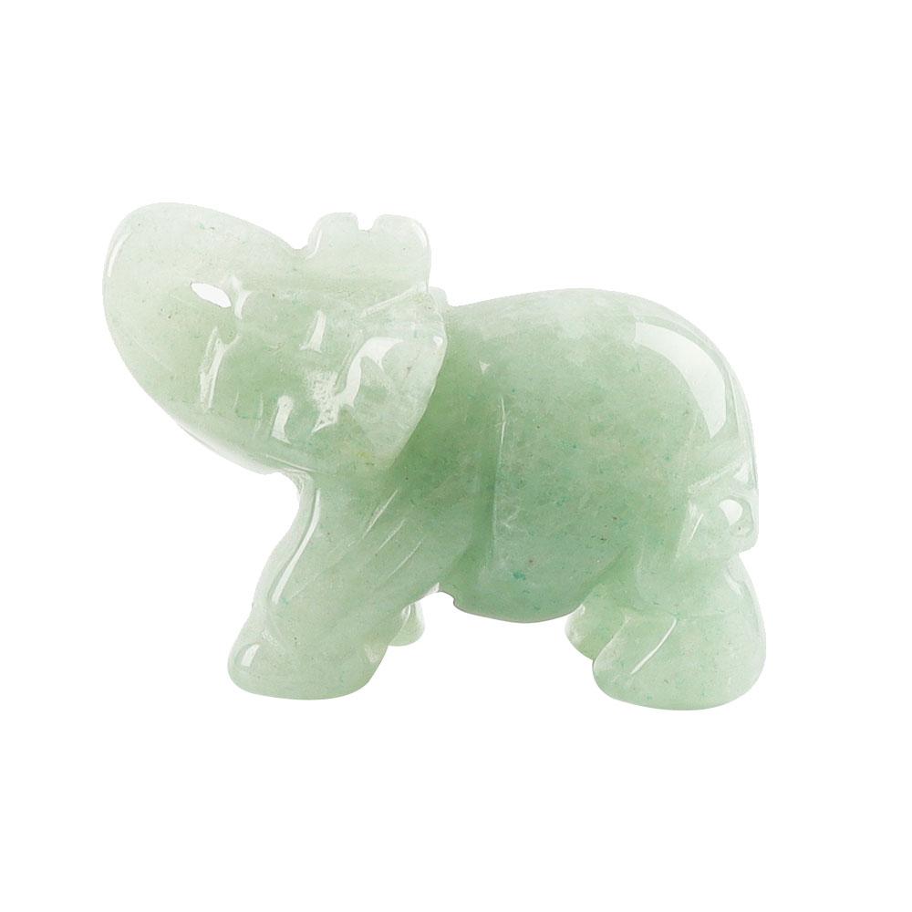 Carved Healing Crystals Gemstones Elephant Statue Figurine Animal Bulk Best Crystal Wholesalers