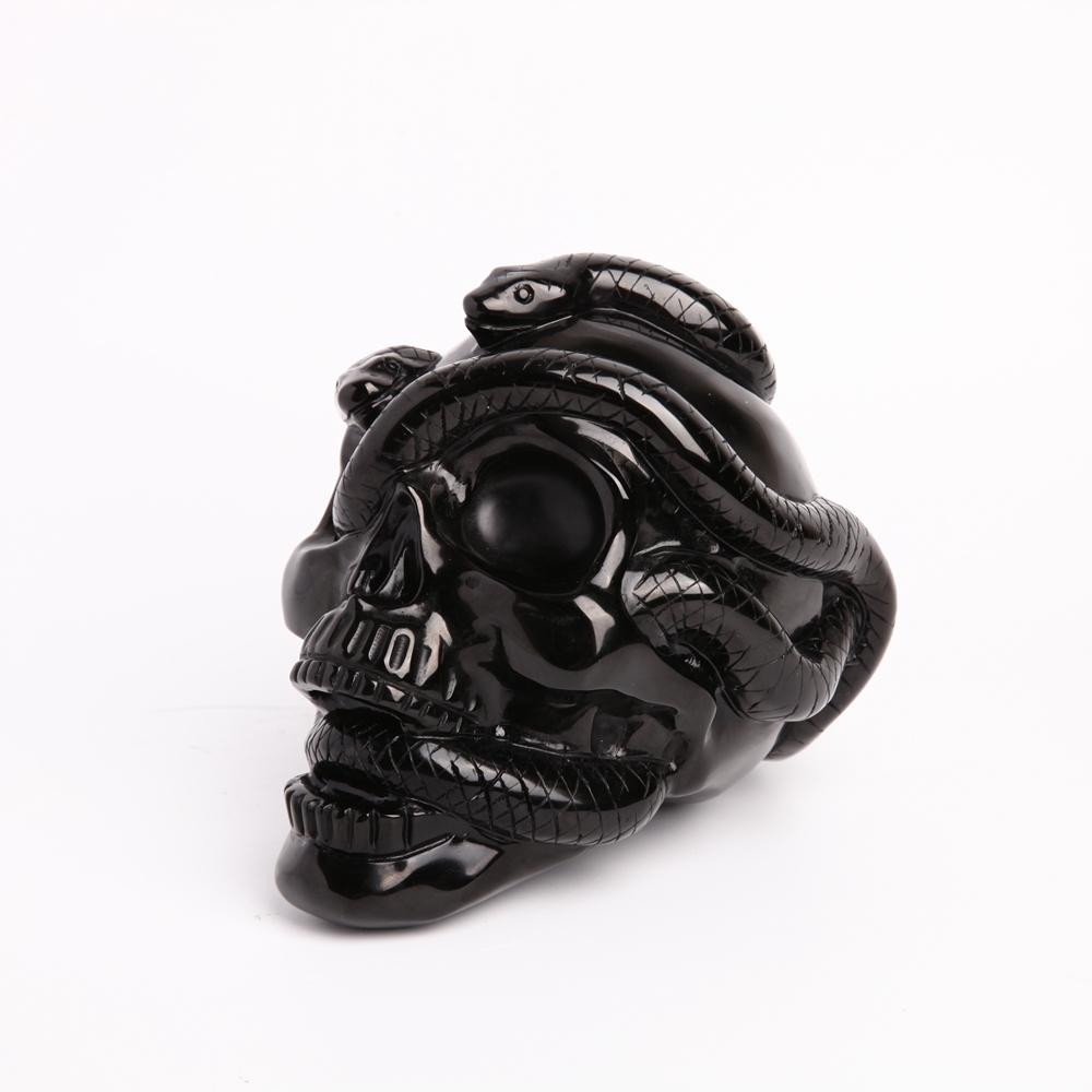 Black Obsidian Crystal Carvings Skull Best Crystal Wholesalers