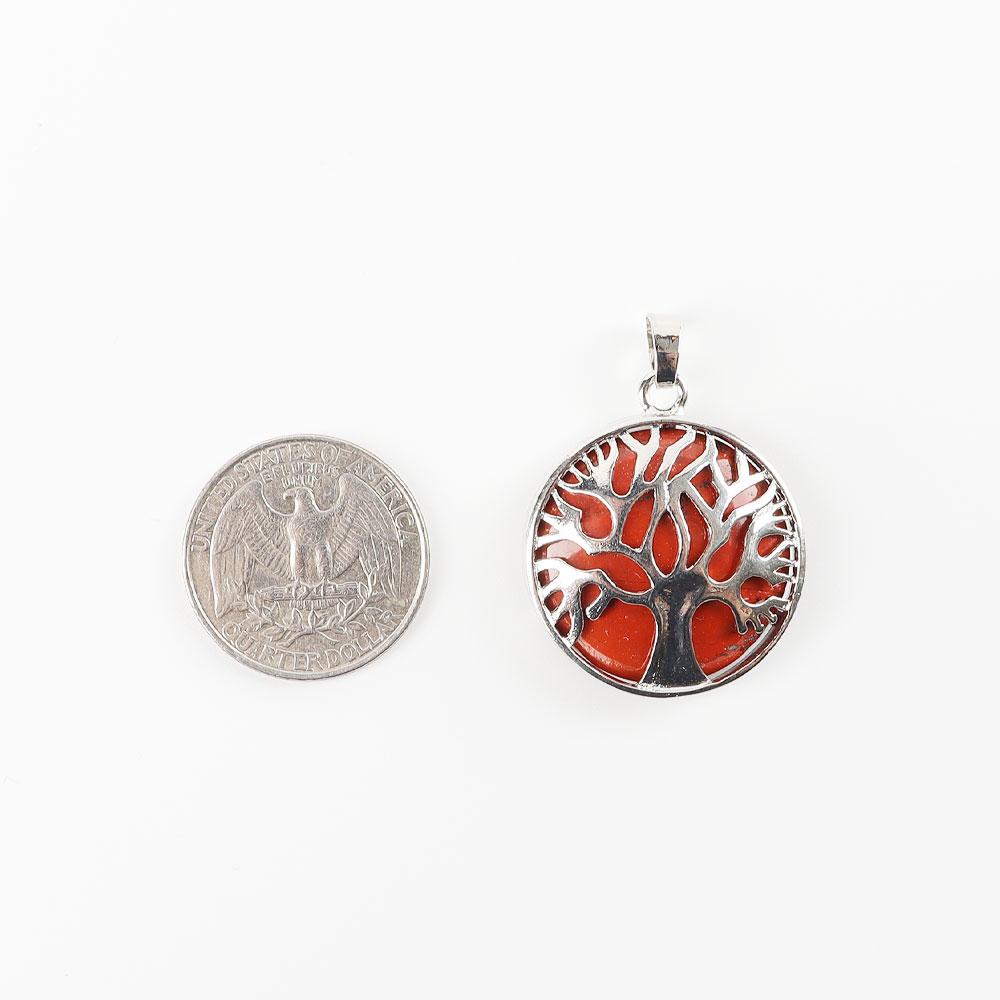 Red Jasper Tree of Life Pendant Jewelry Best Crystal Wholesalers