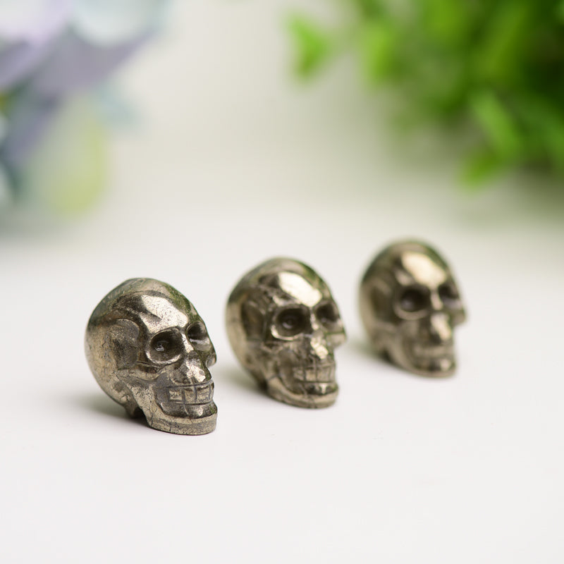 0.8" Mini Pyrite Skull Bulk Crystal wholesale suppliers