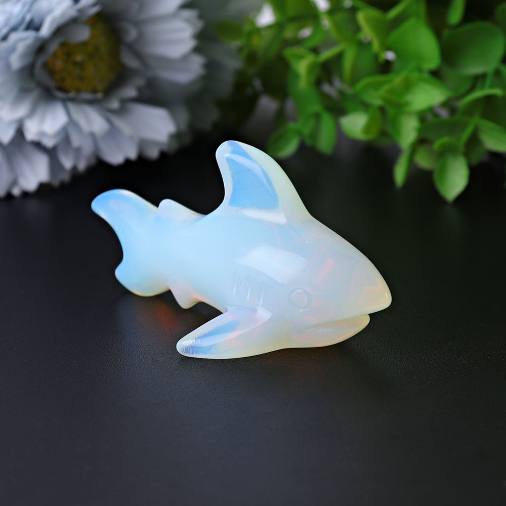 2.9" Opalite Shark Crystal Carvings Best Crystal Wholesalers