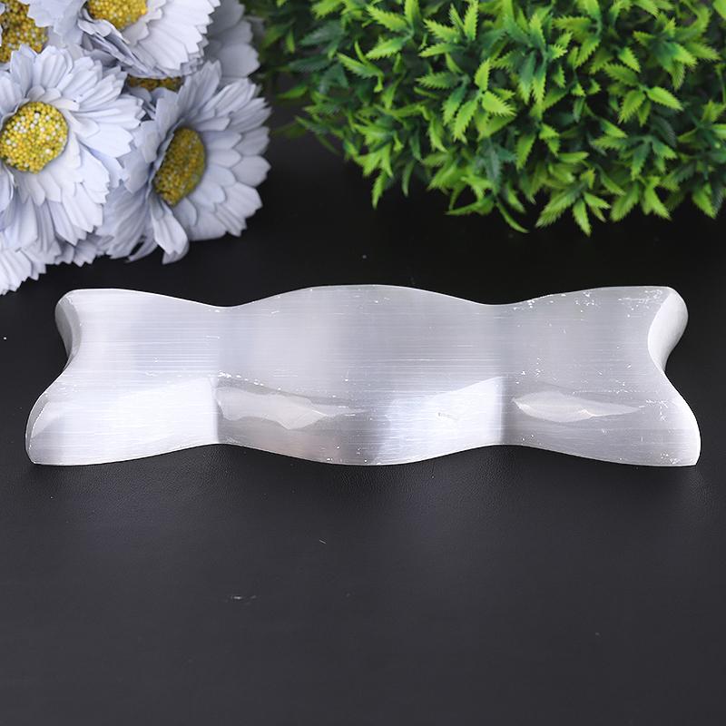 8" Polished Selenite Triple Bowls Bulk Best Crystal Wholesalers