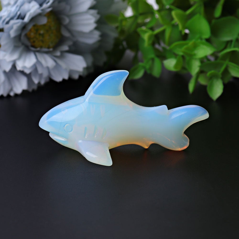 2.9" Opalite Shark Crystal Carvings Best Crystal Wholesalers