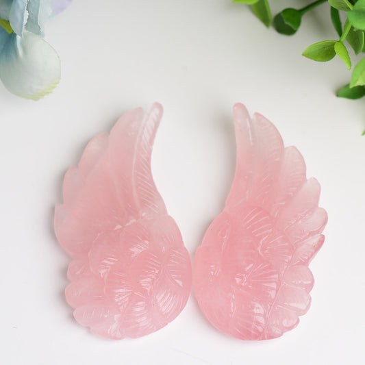 3.0"-4.0" Angel Wings Crystal Carving Bulk WholesaleBest Crystal Wholesalers