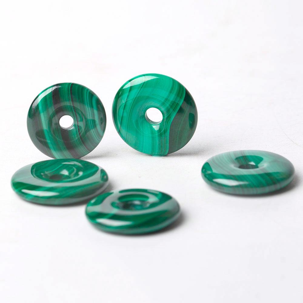 Malachite Donut Shape Crystal Pendant Best Crystal Wholesalers