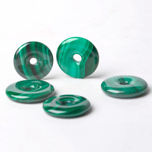 Malachite Donut Shape Crystal Pendant Best Crystal Wholesalers