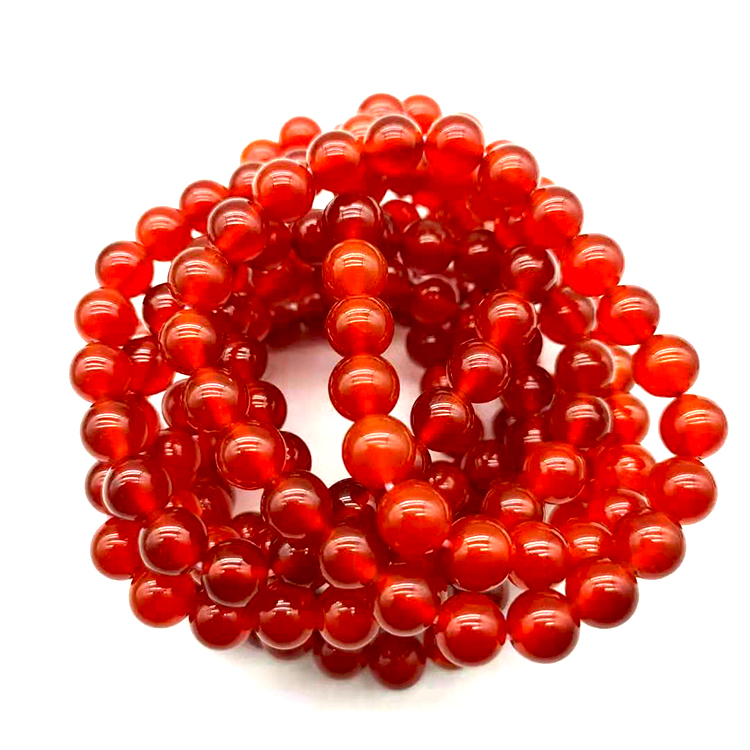 Carnelian Stretchy Gemstone Bracelet 8mm Best Crystal Wholesalers