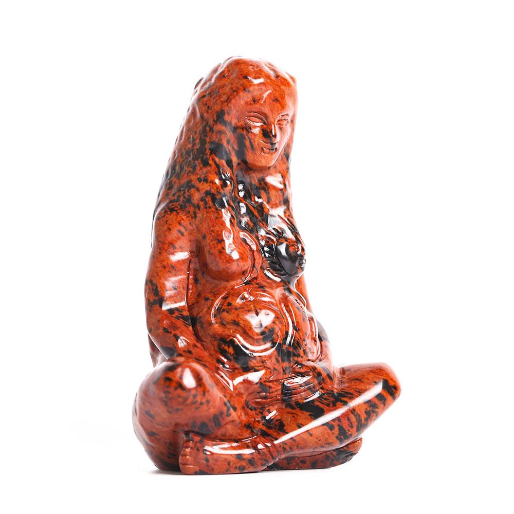 Mahogany Earth Mother Goddess Crystal Carving Statue Model Bulk Best Crystal Wholesalers