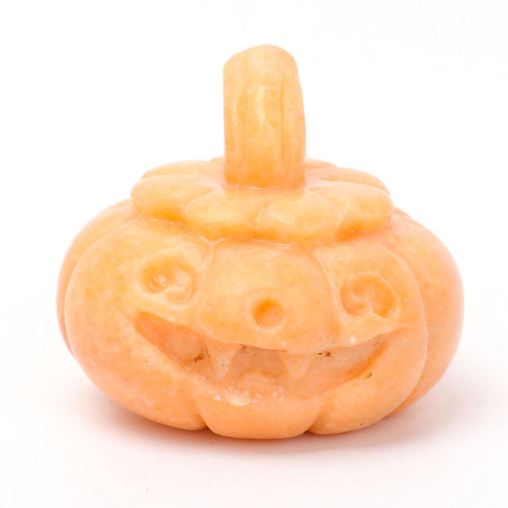 Hand Carved Flat Pumpkin for Halloween Decor Model Bulk Best Crystal Wholesalers