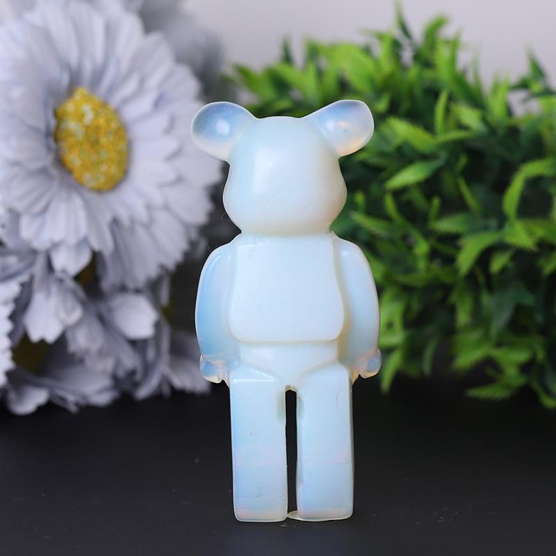 Opalite Bear Brick Crystal Carvings Cartoon Bulk Best Crystal Wholesalers